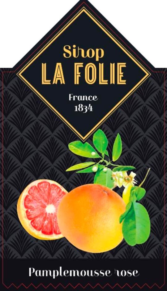 Sirop Pamplemousse Rose 70cl La Folie
