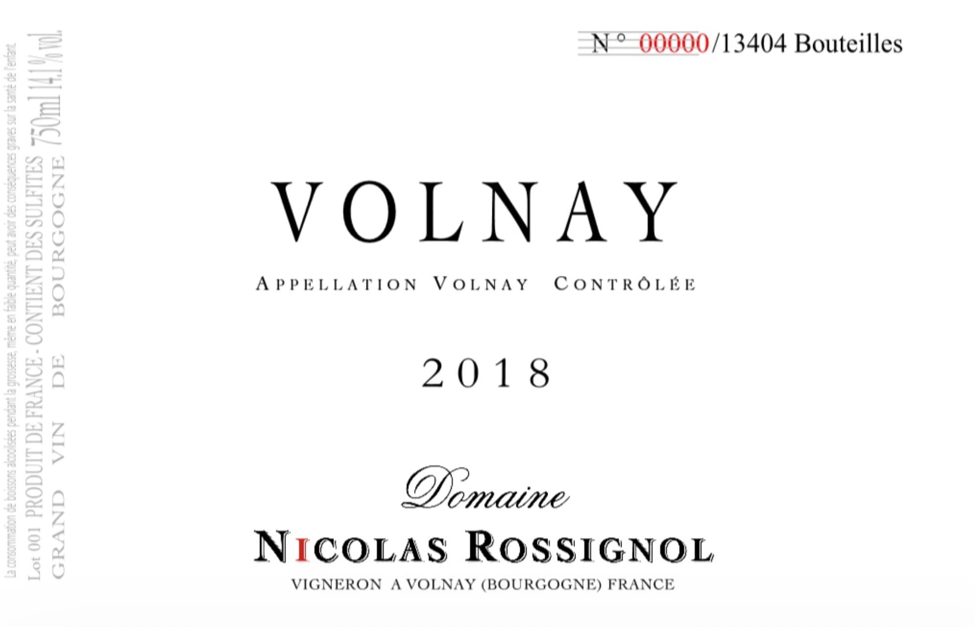 Domaine Nicolas Rossignol/volnay