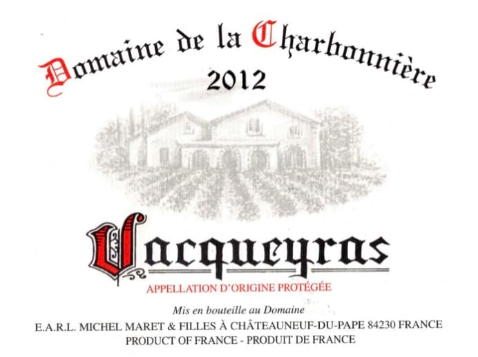 Domaine De La Charbonnière/vacqueyras Magnum
