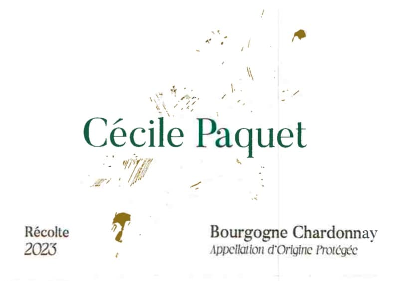 Cecile Paquet/bourgogne Chardonnay