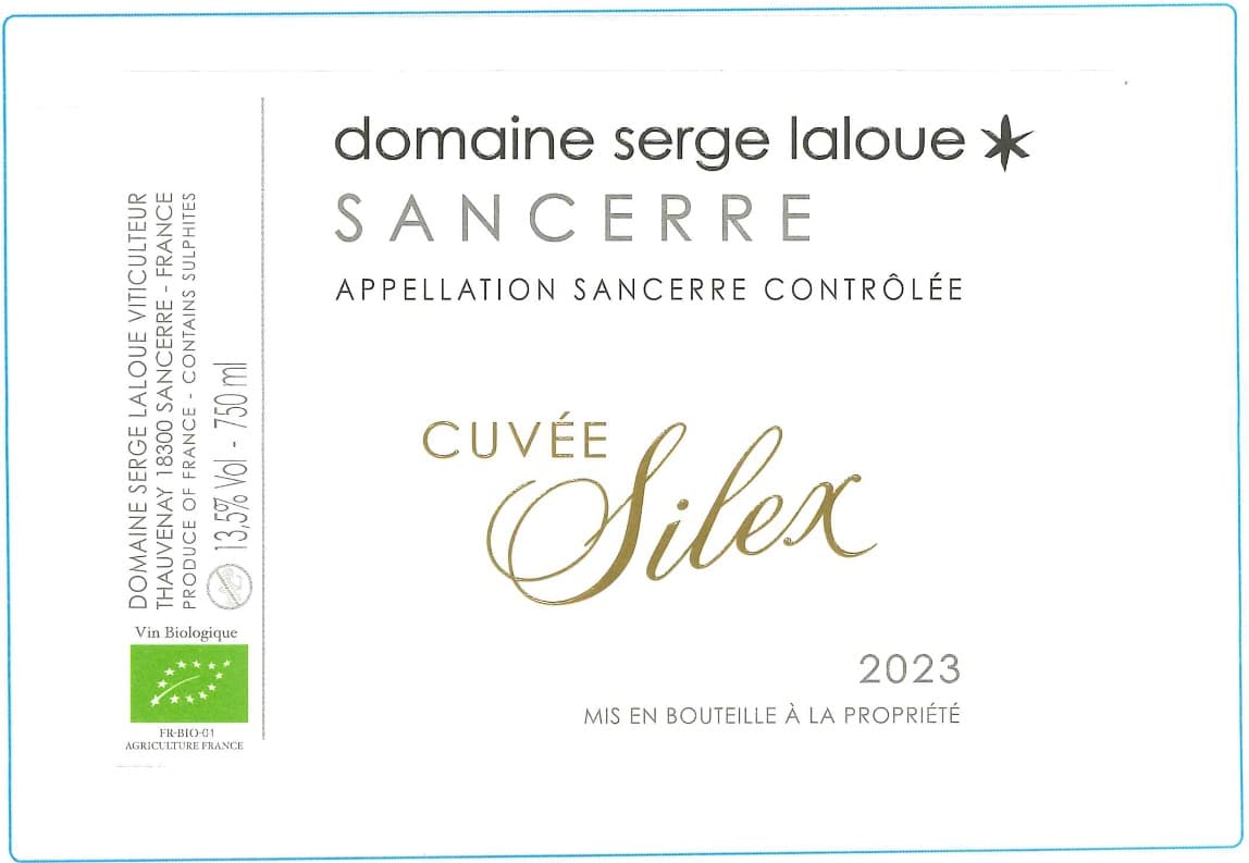 Domaine Serge Laloue. Silex/sancerre Blanc Silex
