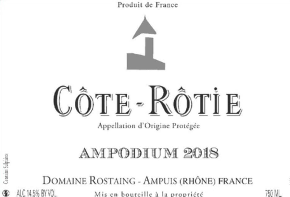 Domaine Rostaing/cote Rotie. Ampodium