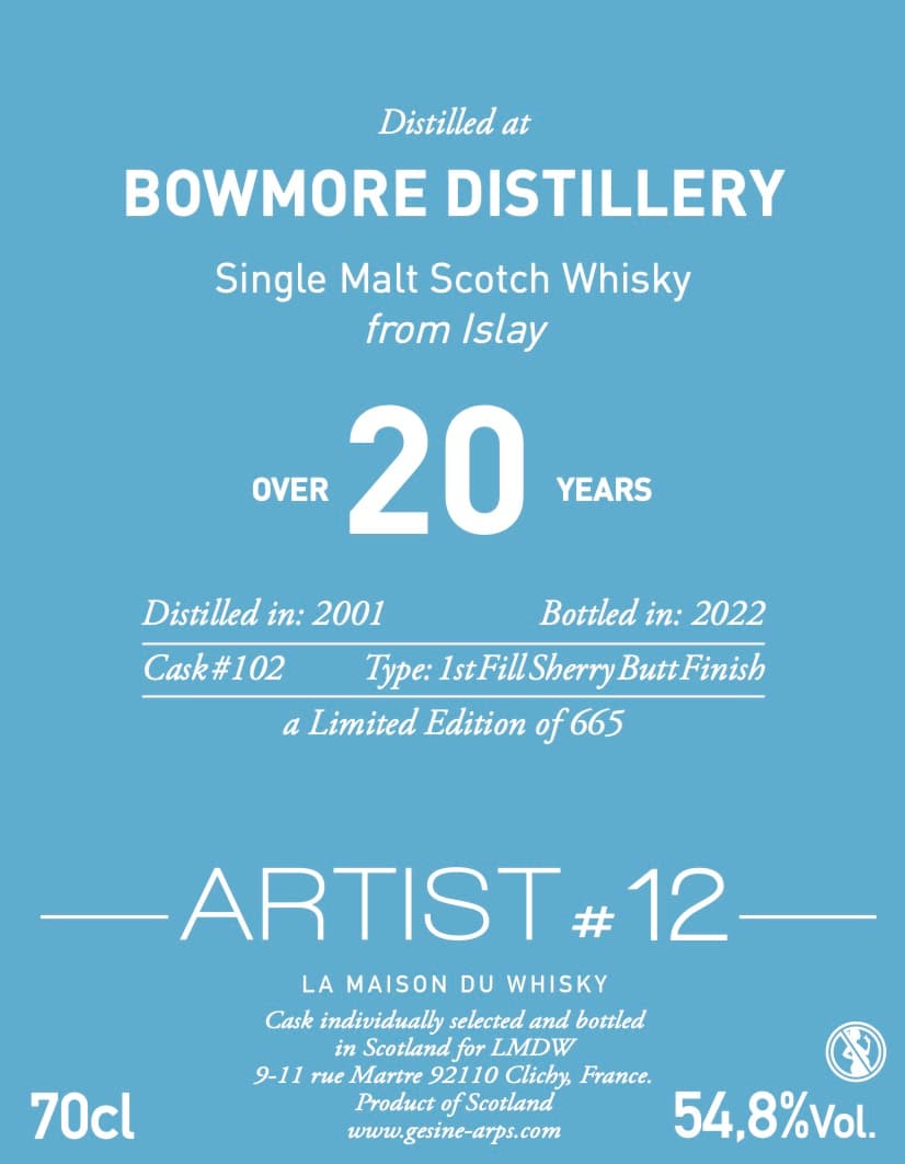 Bowmore 2001 Over 20 Artist #12