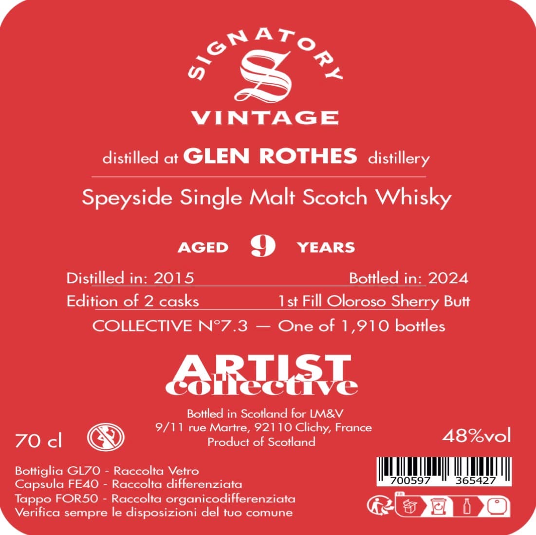Glen Rothes 9 Ans 2015 Artist Collective 7.0