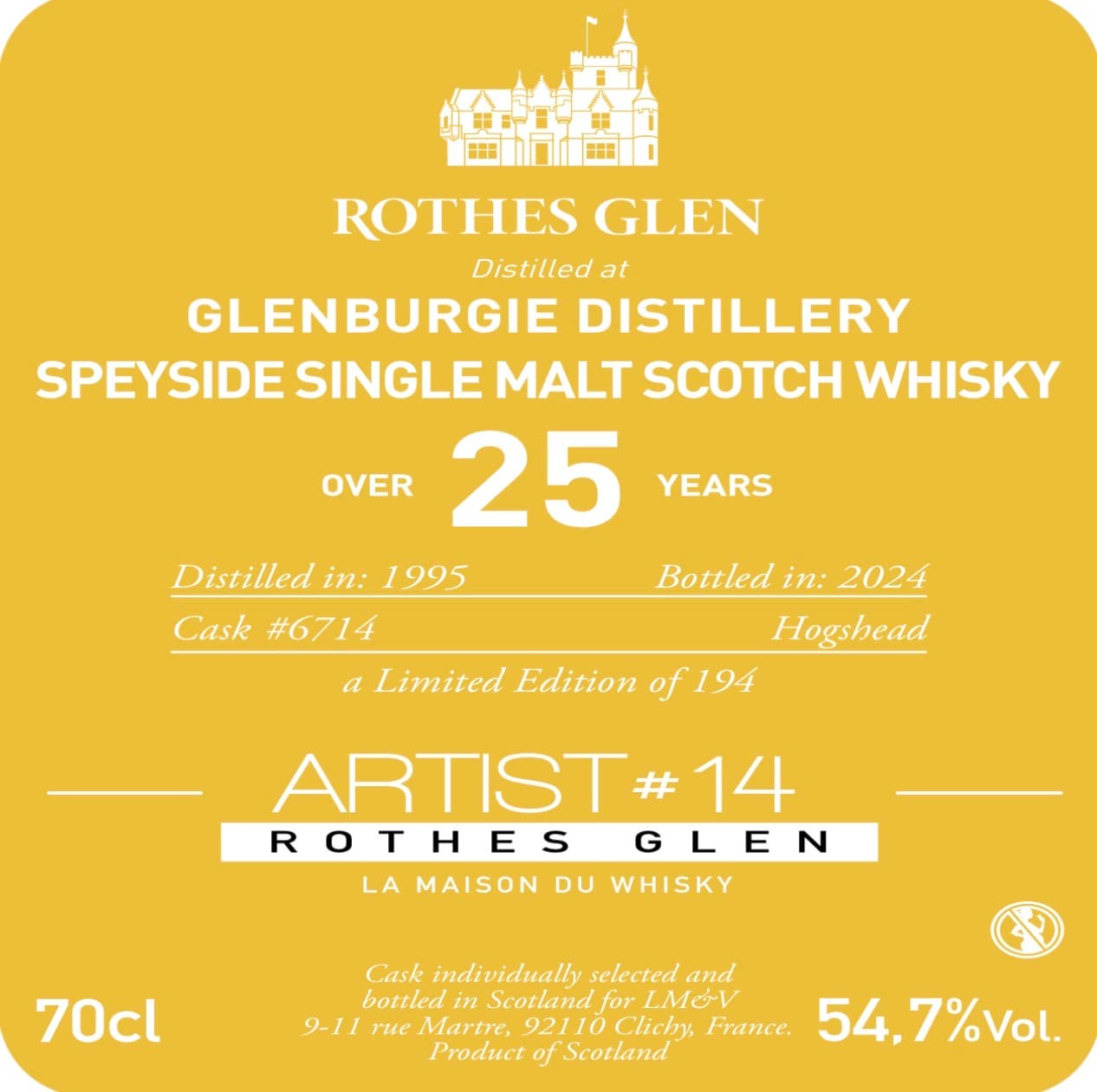 Glenburgie 1995 Over 25 Years Artist #14