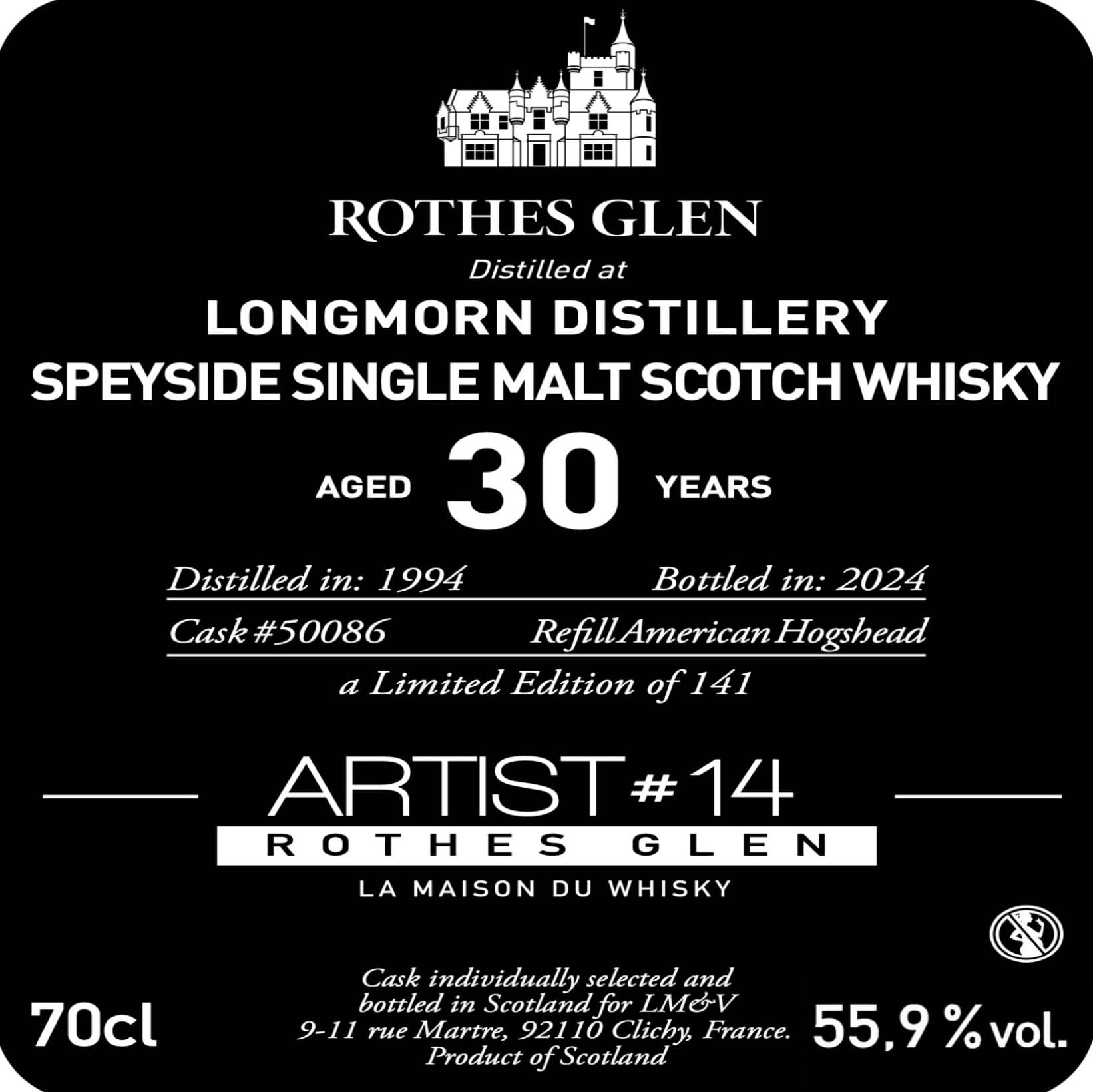 Longmorn 1994 Aged 30 Years Artist #14
