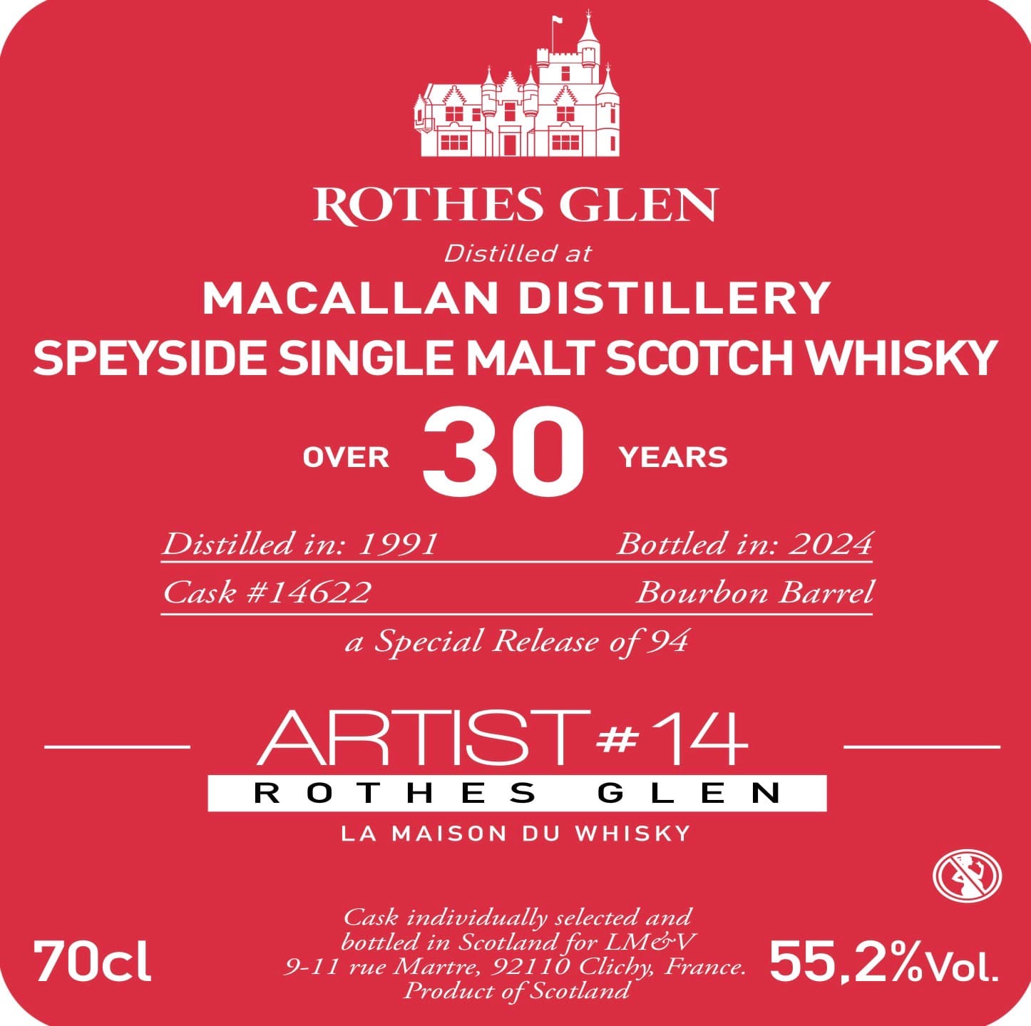 Macallan 1991 Over 30 Years Artist #14