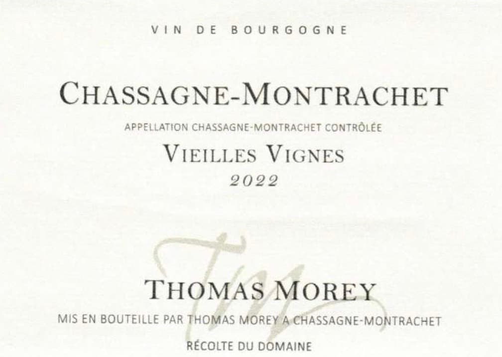 Thomas Morey/chassagne Montrachet
