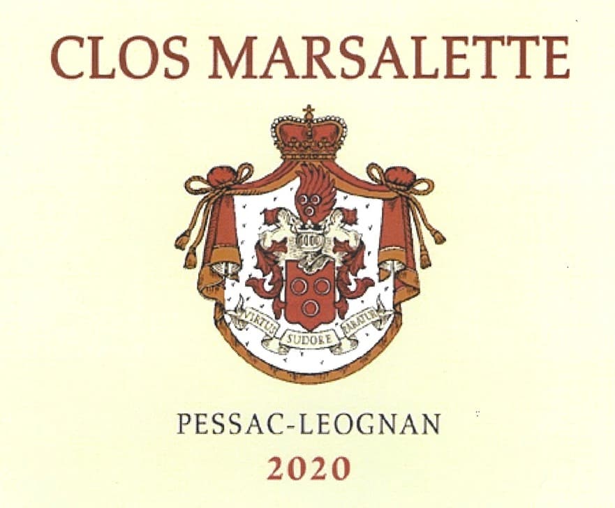 Clos Marsalette Rouge/pessac Leognan